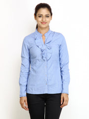 Kaaryah Women Blue Shirt
