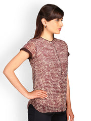 Kaaryah Women Brown Printed Top