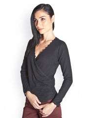 Kaaryah Women Black Wool Blend Top