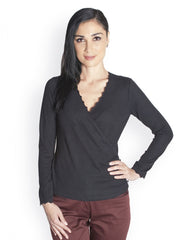 Kaaryah Women Black Wool Blend Top