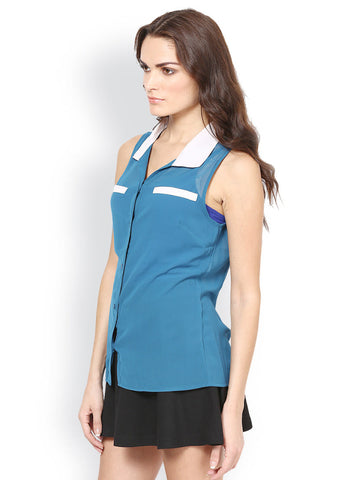 Kaxiaa Women Blue Shirt