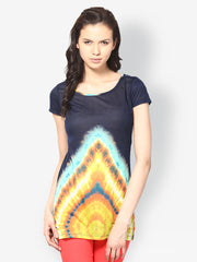 Kaxiaa Women Navy Blue Tunic