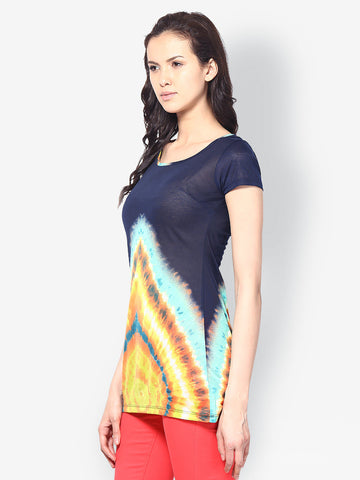 Kaxiaa Women Navy Blue Tunic