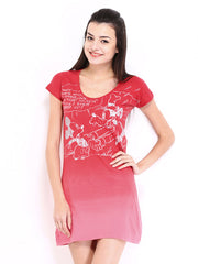 Kook N Keech Disney Red Printed Shift Dress