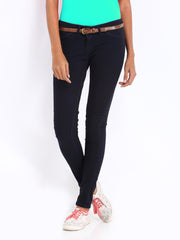 Kook N Keech Disney Women Dark Blue Reversible Jeggings