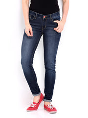 Kook N Keech Disney Women Dark Blue Skinny Fit Jeans