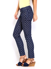 Kook N Keech Disney Women Navy Molly Skinny Fit Printed Jeans