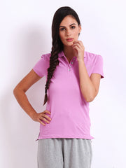 Kook N Keech Disney Women Pink Polo T-shirt