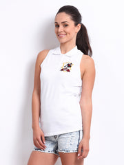 Kook N Keech Disney Women White Polo T-shirt