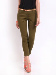Kook N Keech Disney Women Brown Cropped Trousers