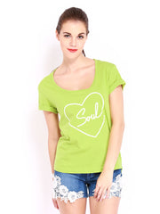 Kook N Keech Women Green Printed T-shirt