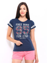 Kook N Keech Women Navy Printed Top