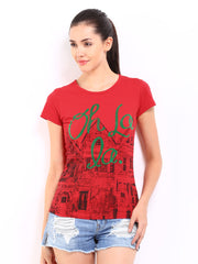 Kook N Keech Women Red Printed Top