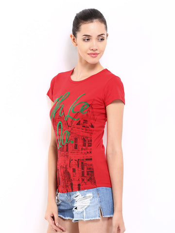 Kook N Keech Women Red Printed Top