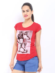 Kook N Keech Women Red Printed Top