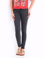 Kraus Jeans Women Charcoal Grey Slim Fit Jeggings