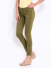 Kraus Jeans Women Khaki Slim Fit Trousers