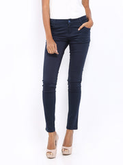 Kraus Jeans Women Navy Slim Fit Trousers