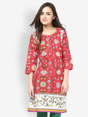 Kurtis Women Red Printed Kurta