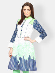 Kurtis Women White Printed Kurta