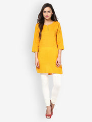Kurtis Women Yellow Kurta