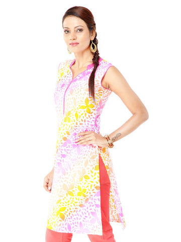 Kyla F Women Multi-Coloured Printed Kurta