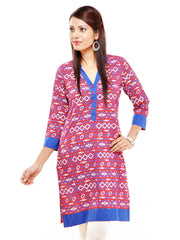 Kyla F Women Red Printed Kurta