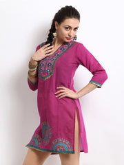Kyla F Women Pink Kurta