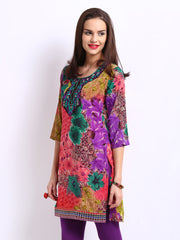 Kyla F Women Multi-Coloured Printed Kurta