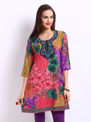 Kyla F Women Multi-Coloured Printed Kurta