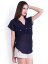 La Zoire Women Navy Sheer Top
