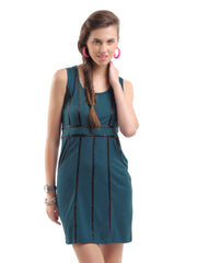 Latin Quarters Women Teal Dress