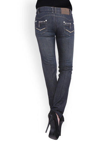 Lavennder Women Navy Blue Slim Fit Jeans