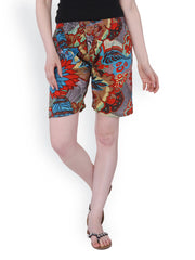 Lavennder Women Multi-Coloured Printed Shorts