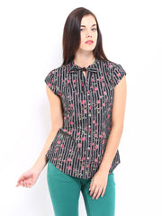 Lee Cooper Women Black Printed Top