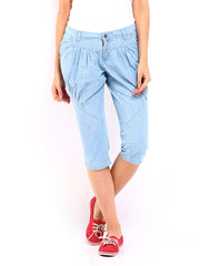 Lee Cooper Women Blue Denim Capris