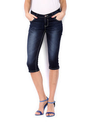 Lee Cooper Women Blue Annie Slim Fit Capris