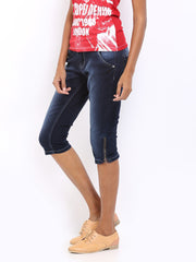 Lee Cooper Women Dark Blue Annie Slim Fit Capris