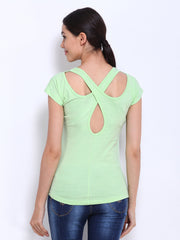 Lee Cooper Women Green Printed Top