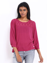 Lee Cooper Women Fuchsia Pink Top