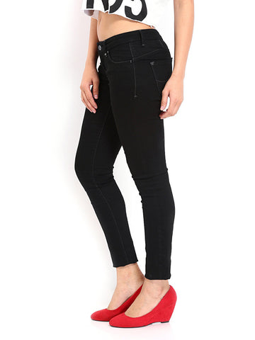 Lee Women Black Amy Slim Fit Jeans