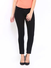 Lee Women Black Maxi Skinny Fit Ankle Length Jeans