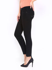 Lee Women Black Maxi Skinny Fit Ankle Length Jeans