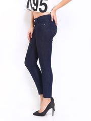 Lee Women Dark Blue Maxi Skinny Fit Ankle Length Jeans