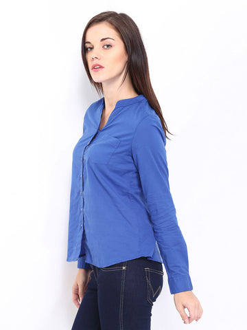 Lee Women Blue Sandra Casual Shirt