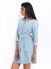 Levis Blue Denim Shirt Dress