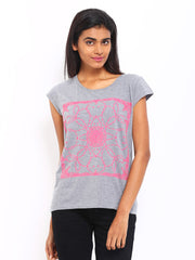 Levis Women Grey Melange T-shirt