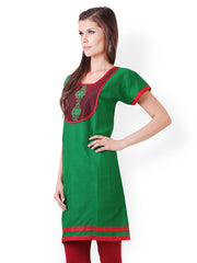Libas Women Green Kurta