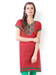 Libas Women Red Kurta