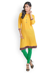 Libas Women Yellow Kurta